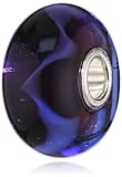 Kategorie: Bead Trollbeads Damen-Bead Glas Violette Welle 925 Sterling Silber 61432