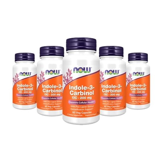 QCYDOBRASIL Indole-3-Carbinol 200mg 60Veg Caps 5 unidades Produto Importado