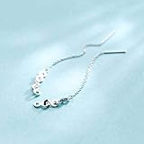 Ohrdraht (einschließlich silberner Nadel) Gesamthöhe 6,5 cm