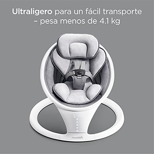 Variante de Munchkin hamacas bebe eléctrica Gris/Blanco