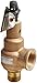 Kunkle 6010HGE01-AM0100 Bronze ASME Safety Relief Valve for Steam, EPR Soft Seat, 100 Preset Pressure, 1-1/2" NPT Male Inlet x 2" NPT Female Outlet