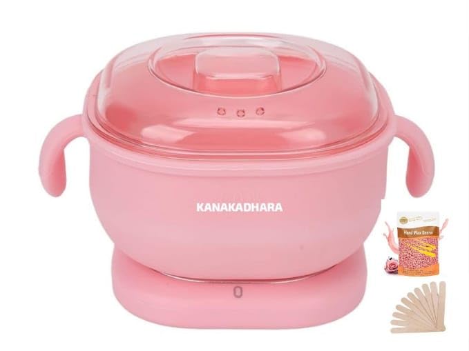 KANAKADHARA Folding Wax Heater Professional Non Sticky Wax Pot Silicone Based wax Warmer | Electric Hot Wax Beans( 100 g ) Warmer Machine for Hair Remover Wax Heater for Melt Hard | Wax Boiler ( Multicolor, Wax Heater Kit ) (B0D8G3ZCW6) Amazon Price History, Amazon Price Tracker