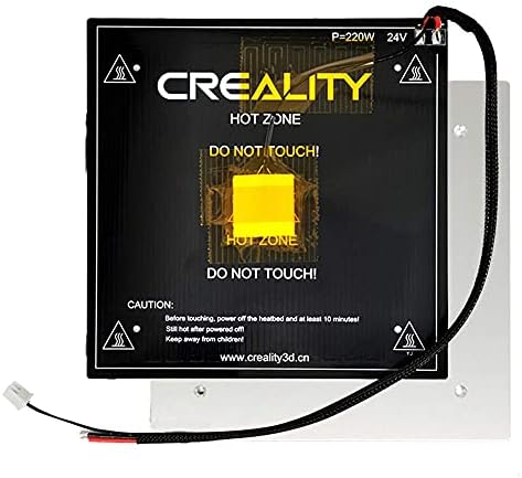 Official Ender 3 V2 Heated Bed 3D Printer Replacement Hot Bed 220W 24V with Cable Compatible for Creality Ender 3, Ender 3 Pro, Ender 3 V2, Ender 3 Neo, Ender 3 V2 Neo...
