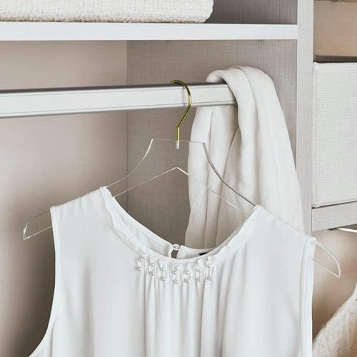 Cintre Transparent pour Chemises et Dressing Structuré de Dame