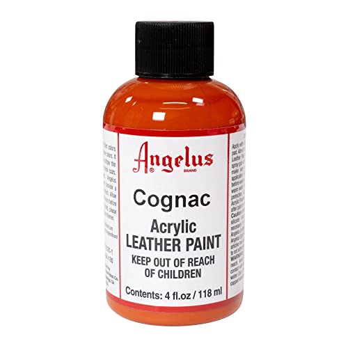 Angelus Acrylic Leather Paint, Cognac 4oz