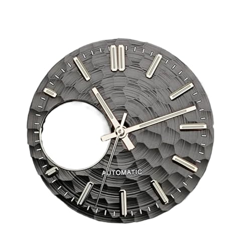 WCC00816 28.5mm �E�H�b�`�_�C���� NH38 �_�C���� + �E�H�b�`�n���Y �n�j�J���V�F�C�v �\�� �O���[�� ����E�H�b�`�t�F�C�X ���[�u�����g�p�����p�[�c(529-02-Set-1230-1)
