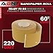 ABN Adhesive Sticky Back 220-Grit Sandpaper Roll 2-3/4in x 20 Yards Aluminum Oxide Golden Yellow Longboard Dura PSA