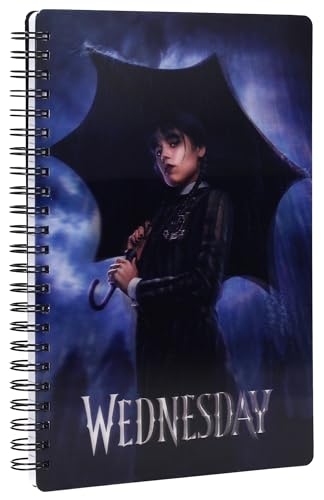 SD TOYS - Libreta Efecto 3D Lluvia Wednesday