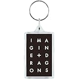 Imagine Dragons Stacked Logo Plastic Key Chain Clear
