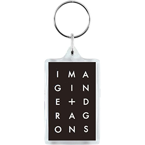Imagine Dragons Stacked Logo Plastic Key Chain Clear
