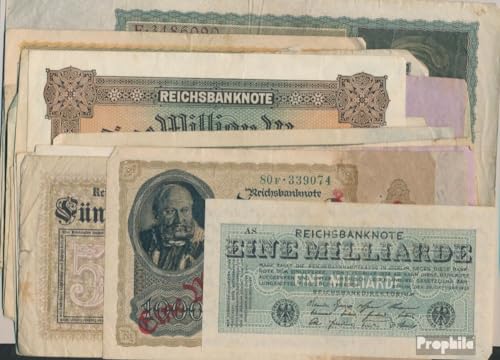 Billetes de Banco de Weimar y papel moneda del Imperio Alemán Prophila de colección