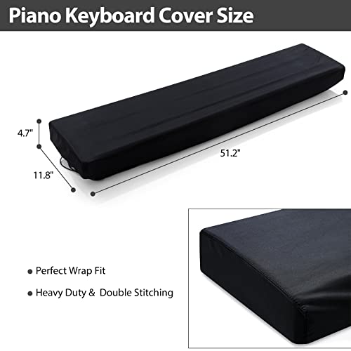Ynester 88 Keys Electric Piano Keyboard Dust Cover, Adjustable Electric Piano Keyboard Covers For Digital Electric Pianos, Full Cover Elastic Lock Music Keyboard Protector Cover #TOP3