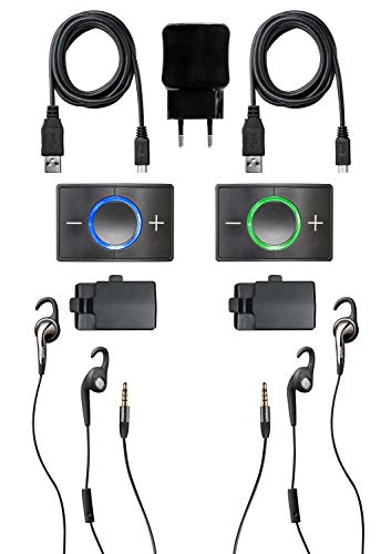 Ceecoach Bluetooth Kommunikation Und Gegensprechanlage Für Reitsport Wintersport Industrie Kit Duo schwarz Duo Kit 100-0201EU