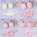 NLAIOUSL Lace Bows Headband & Floor Socks for Infant Newborn Flower Bow Headdress Floor Elastic Fashion Infant Wide Headbands Flo