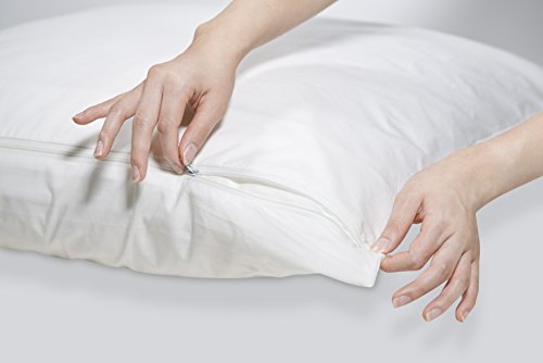 Amazon Basics Kissenbezug mit Reißverschluss, 100 % weiche Baumwolle, 50 x 80 cm, 2 Stück - Image 3