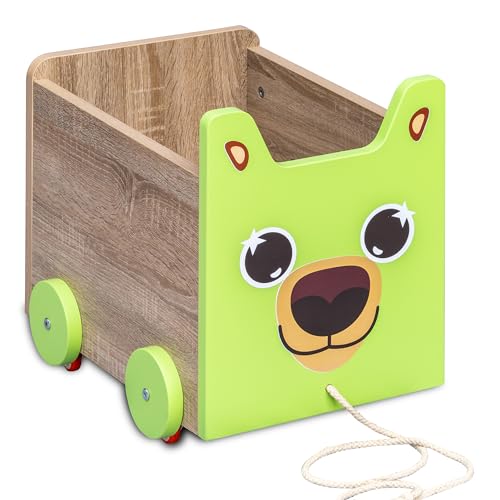Image of Alex Daisy Toy Storage Box /Cart (Green)
