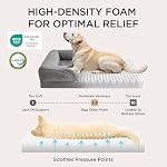 Bedsure Orthopedic Dog Beds Large Sized Dog - Washable Large Dog Cat Bed Waterproof, Comfort Dogs Couch Sofa with Washable Removable Cover, Pet Bed with Nonskid Bottom, Grey, 35" - Image 3