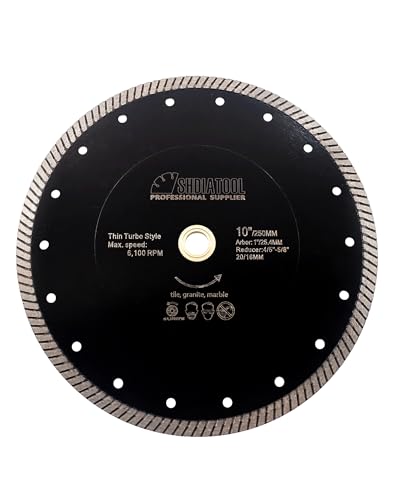 Diamond turbo blade 10 inch for porcelain ceramic tile granite