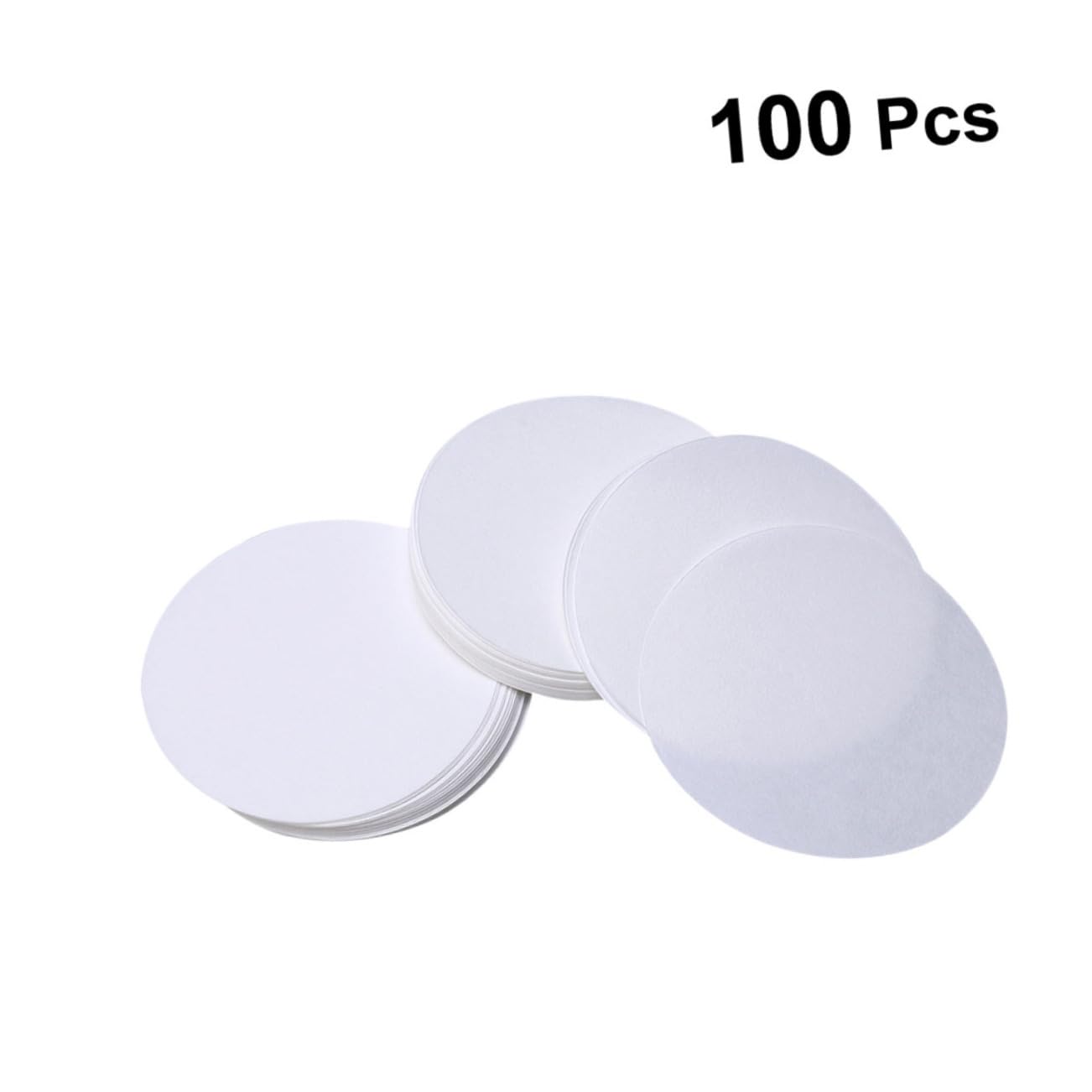 200pcs Medium Rate Filter Paper Discs for Chemistry Applications White Qualitative Paper Circles for Lab Experiments and Analysis