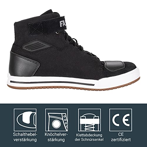 FAST WAY City Uni 221 Motorrad Schuhe Herren & Damen, Motorradschuhe mit CE Zertifizierung, Bequeme...