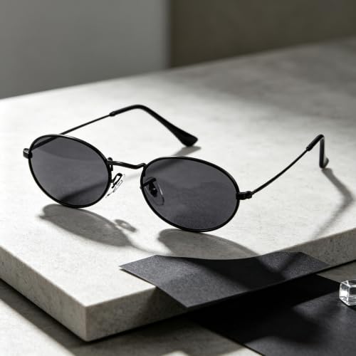 Image of GIFIORE Rimless Rectangle Sunglasses Retro 90s Frameless Sun Glasses Vintage Tint Lens Shades