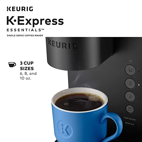 Fivean Máquina de café K Express Essentials de dose única, cápsula K, preta
