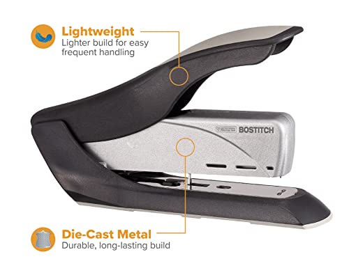 Bostitch Office Inhance Heavy Duty Stapler, 65-Sheet Capacity, Black/Silver #TOP4