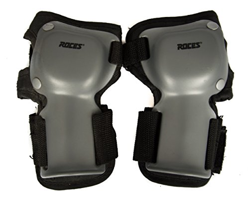 Genou protection patinage junior ROCES JR BASIC WG noir et gris taille unique