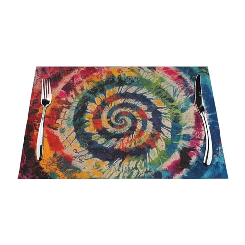 Set de table coloré lavable et antidérapant en PVC tressé pour une protection de table durable