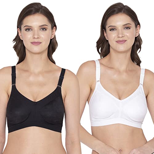 Image of SOUMINIE - Minimizer Bra - Non Padded - Cotton Rich - Broad Straps - Full Coverage - Wireless Seamless T-Shirt Bra