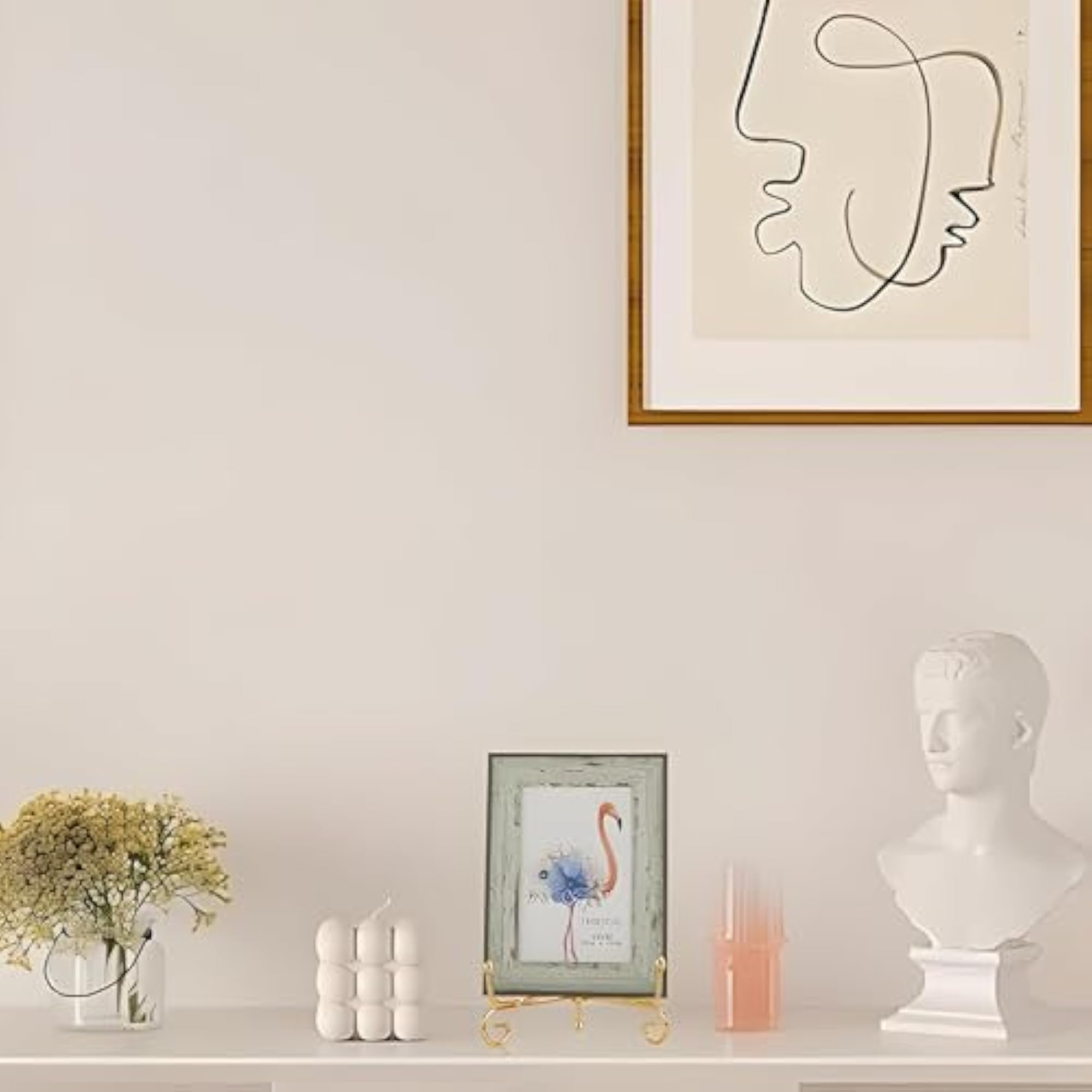 Metal Display Stand, Gold Iron Easel for Plates