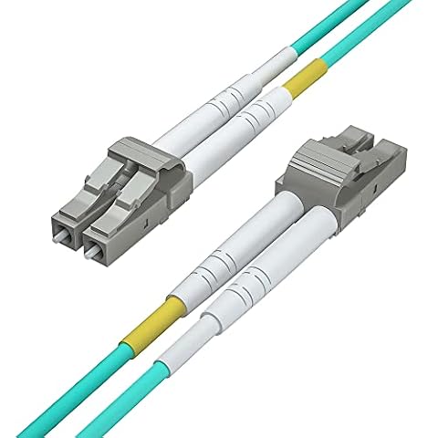HiFiber 2 szt. 20 m OM3 LC na LC Duplex wielomodowy kabel światłowodowy, 50/125 µm