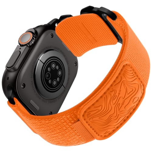 Image of Bandletic Compatible with Apple Watch Ultra Band Men Women, Wide Tactical Stretchy Nylon Soft Sport Strap for iWatch 49mm(Ultra 3 /2 /1),46mm(11 /10),45mm(9 /8 /7),44mm(SE3 /SE2 /SE /6 /5 /4),42mm(3 /2 /1)