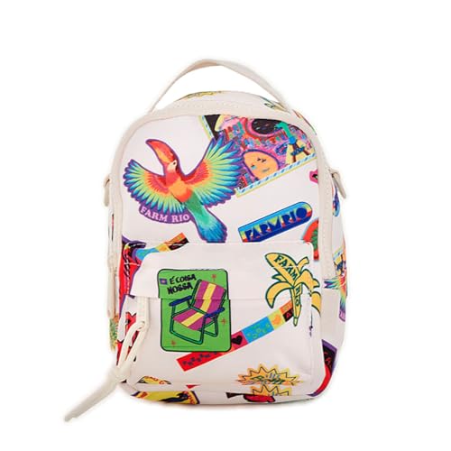 Mini Mochila Farm Borogodó Patch Rio Off White