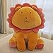 Peluche Leone Giocattolo Sun Flower Lion Manda Lion Peluche Bambola Grande Forest Forest Cuscino,50cm