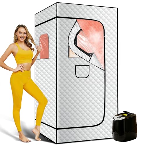 zaichare Portable Steam Sauna for Home, Full Body Sauna Box