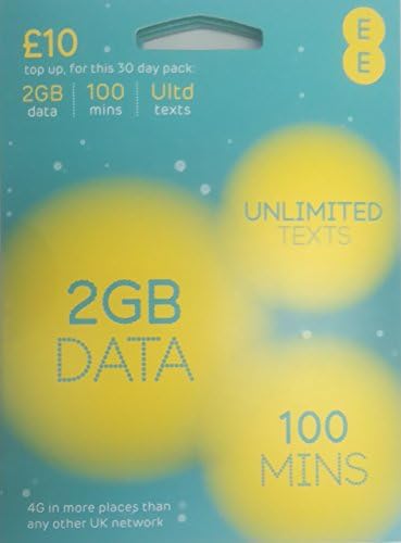 EE 50GB Data Sim includes £20 pre-paid credit, 50GB Data, Unlimited ...