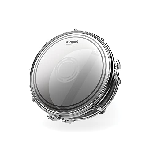 Evans EC Reverse Dot Snare Drum Head - 14 Snare Drum Head - Featuring Reverse Dot for Durability, Focus, Attack - Coated with 2 Plies - 14 Inch