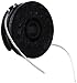 Snow Joe TRJ13STE-RS-6PK Sun Joe Replacement Spool for String Trimmer, 19.68' (Pack of 6), Black