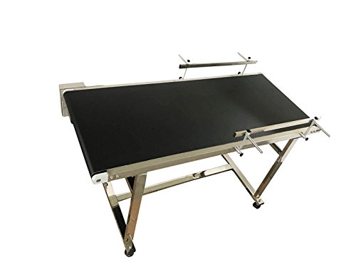 110V 200W Powered 59" X 19.6" Stainless Steel Electric Coding Conveyor Machine Belt Conveyors Material Handling 230049 - Thumbnail 6