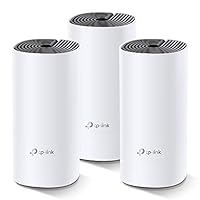 TP-Link Deco M4 Mesh WLAN Set (3er Pack), AC1200 Dual Band Router & Repeater, 2X Gigabit Ports für Jede Einheit, empfohlen für Häuser mit 3-5 Schlafzimmern, Umfassender Jugendschutz