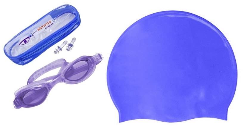 Prime Combo of Swimming Cap with Anti Fog Non Slip Adjustable Swimming Goggles Swimming Pool Accessories for Kids and Adults Pack of 1 (M2) (B08YWXT9MT) Amazon Price History, Amazon Price Tracker
