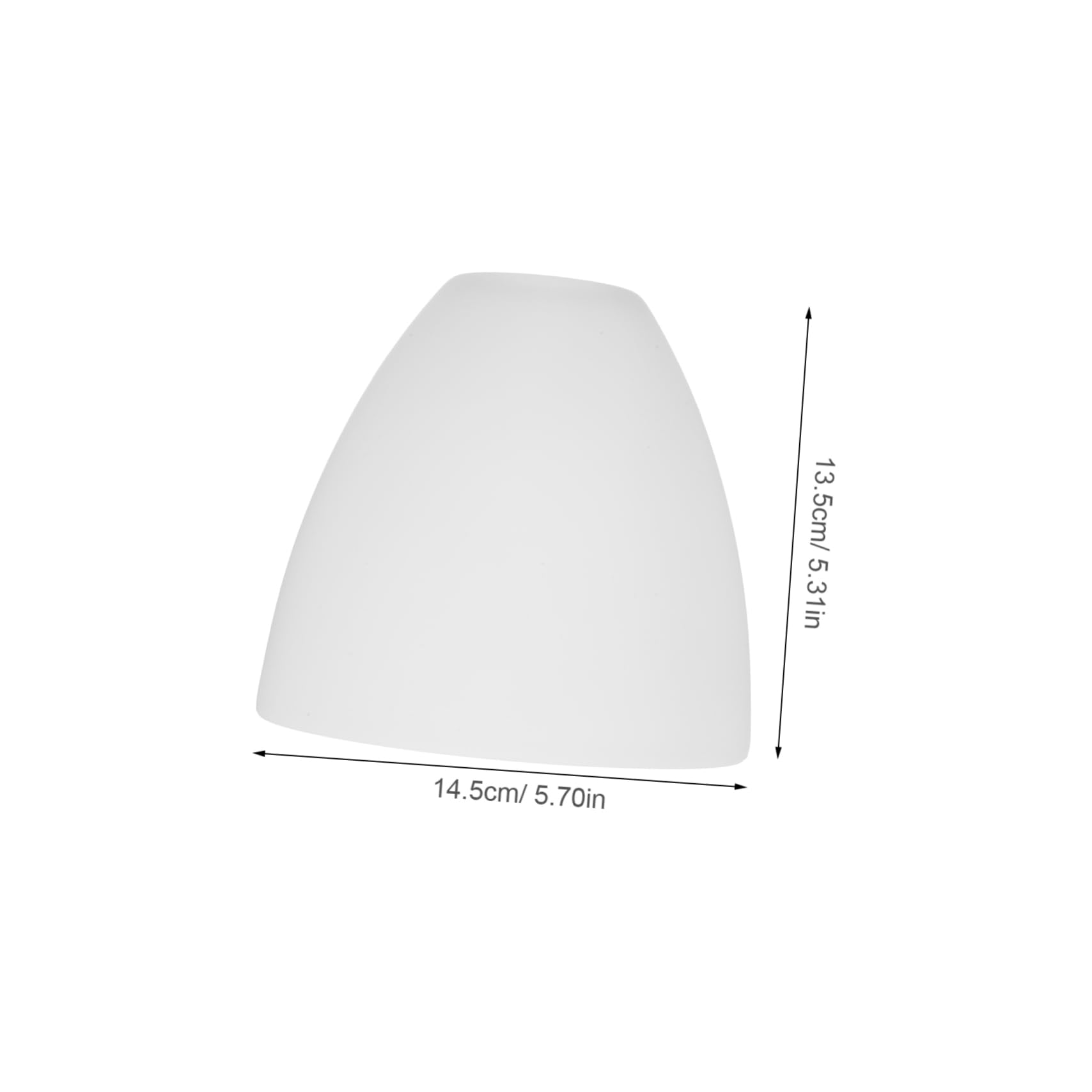 DOITOOL Pantalla de reemplazo de vidrio E27 con diámetro de orificio de 4,2 cm para techos y luces colgantes cubierta de vidrio con dispersión de luz suave para dormitorio y sala de estar