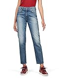 Hoher Bund G-STAR RAW Damen 3301 High Straight 90\'s Ankle Colored Jeans, Blau (antic indigo D09988-B767-A939), 25W / 32L