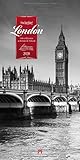  Swinging London 2020, Wandkalender in Schwarz-Weiß im Hochformat (33x66 cm) - Städtekalender / Literaturkalender mit Zitaten mit Monatskalendarium (Literarische Reihe)