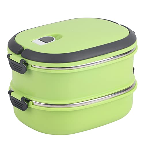 LIZEALUCKY Thermal Bento Lunch Box with Stainless Steel Thermal Insulation, 1-3 Layers of Food Containers for Adult Pack Food Suitable for Work Office (2-Layer)