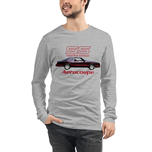 1987 Chevy Monte Carlo SS Aerocoupe Burgundy Classic Car Long Sleeve Tee