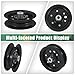 ALL-CARB 3PCS Black Flat Idler Pulley 106-2175 132-9420 Replacement for Toro Timecutter 50 54 inch Deck Quest E-Series S-Series