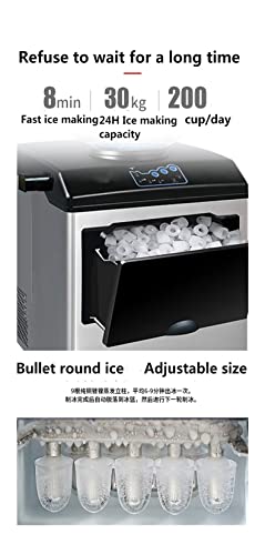 Máquina eléctrica fabricadora de cubos de hielo, modelo de escritorio con entrada de agua por barril miniatura 7
