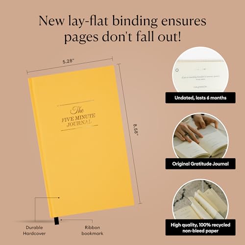 Intelligent Change: The Five Minute Journal - Original Daily Gratitude Journal 2023 for Happiness, Mindfulness, and Reflection - Daily Affirmations with Simple Guided Format - Undated Life Planner - Image 7